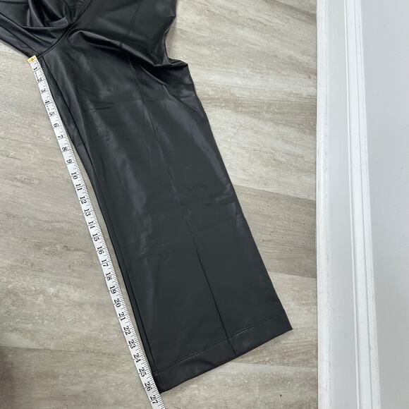 Ripley Rader Black Vegan Leather Straight Leg Pant: Cropped Size 3 (Medium) - Picture 10 of 11